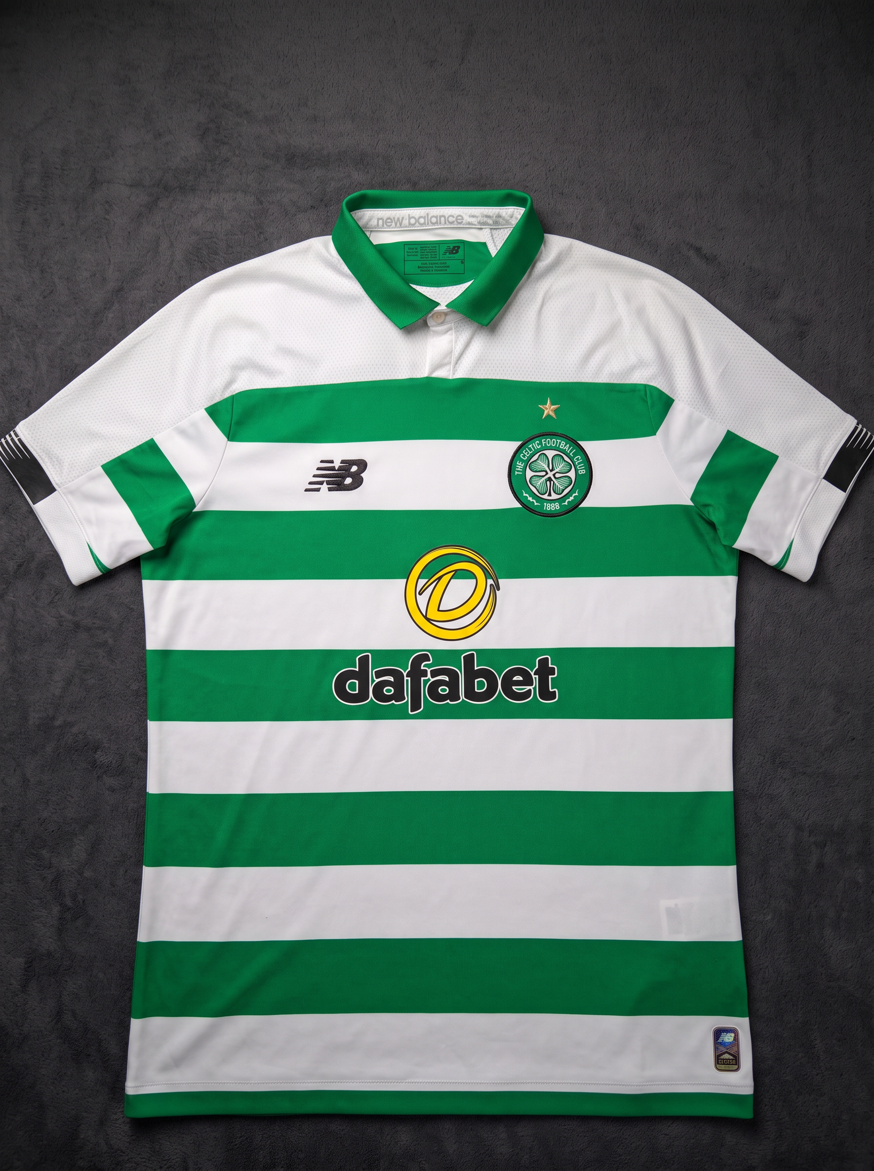 Celtic 2018-19 Home shirt laid flat