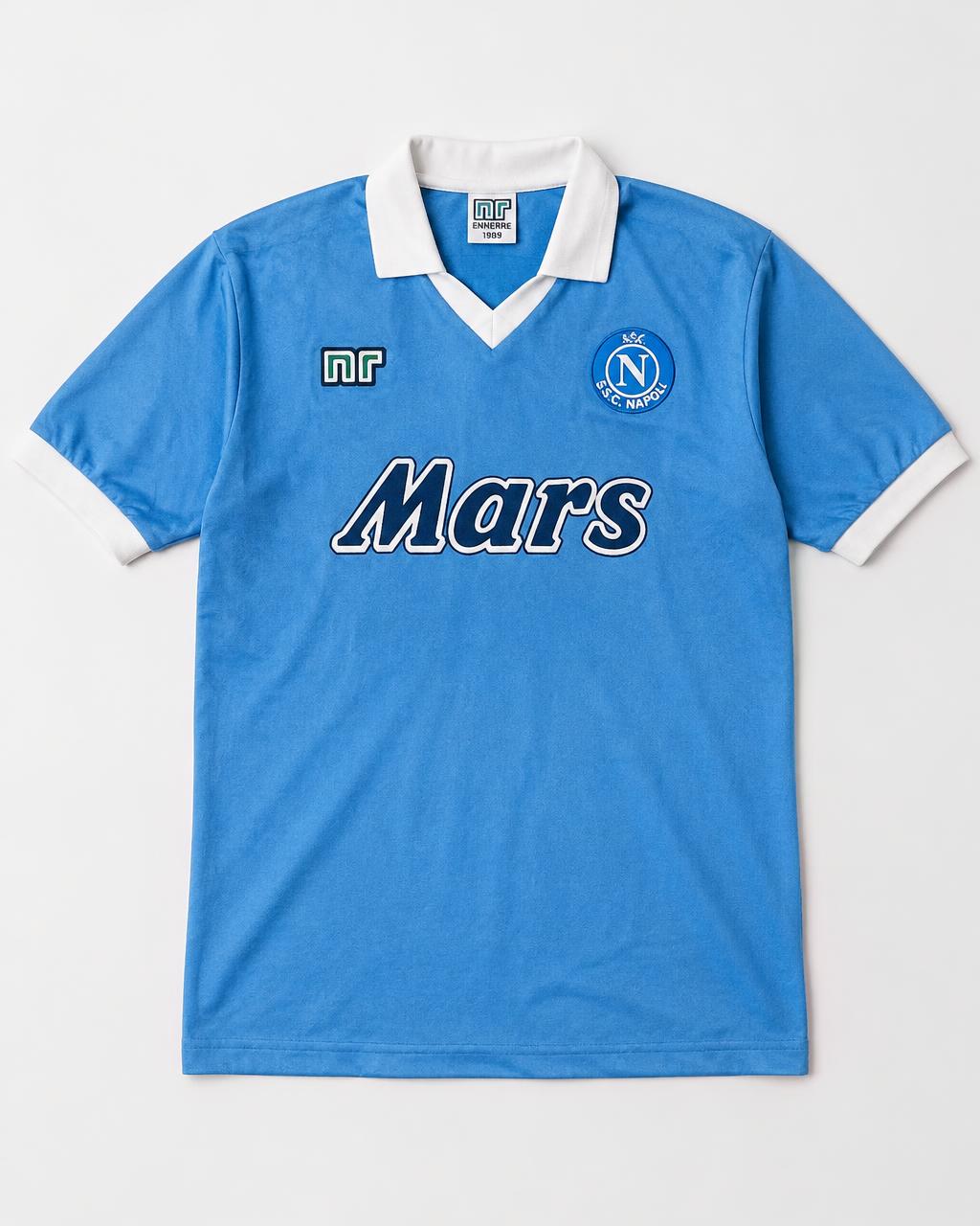 Napoli 1989–90 Home shirt laid flat